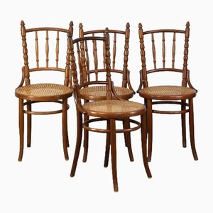 Vintage Bistrostühle von Thonet, 4er Set