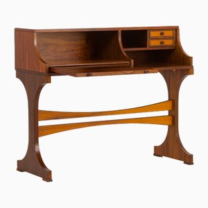 Italienischer Mid-Century Palisander Schreibtisch oder Konsole im Stil von Gianfranco Frattini, 1960er