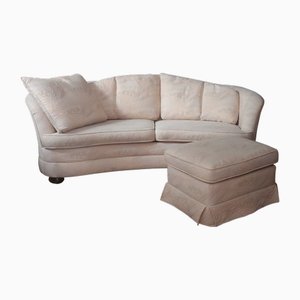 Set of Sofa with Footstool from Dyrlund, Denmark, 1970s