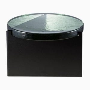 Alwa One Big 5501GRB Side Table with Green Top and Black Base by Sebastian Herkner for Pulpo