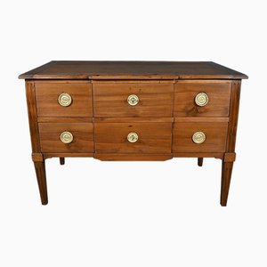 Commode Sauteuse Louis XVI en Noyer, Fin du 18ème Siècle