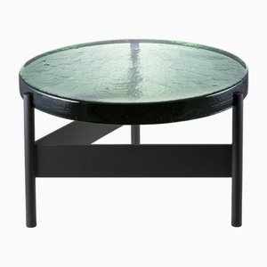 Large Alwa Two 5601GRB Side Table with Green Top and Black Base by Sebastian Herkner for Pulpo