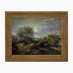 Landscape, Oil on Canvas, 2000s, Framed