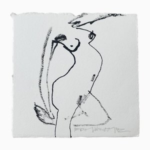 Marta Wakula, Desnuda, Dibujo en papel, 2022