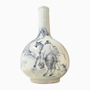 Vase Ikebana avec Cavalier, Japon, 1920s