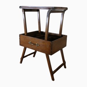 Metamorpher Instrumentenkasten/Tisch für Landvermesser, 19. Jh.