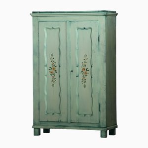 Green Hand-Painted Wardrobe