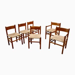 Danish Side Chairs & Armchairs, 1960s, Set of 6