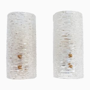 Österreichische Wandleuchten aus Kristallglas von JT Kalmar, 1950er, 2er Set