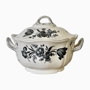 Antique Creamware Tureen with Flowers from Wedgwood, 1910s