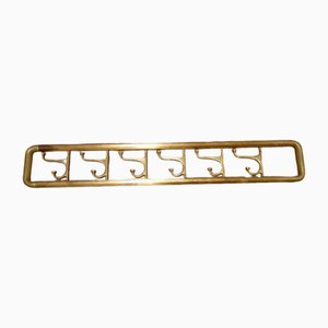 Vintage Coat Rack in Brass and Metal