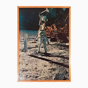 Stampa grande ad alta risoluzione di Edwin Aldrin sulla luna, Svizzera, 1970