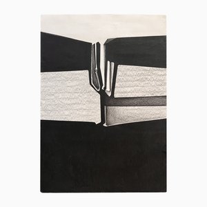 Peter Steinforth, Geometrische Abstraktion, Original Tuschezeichnung, 1969
