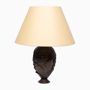 Lampe Antique en Bronze, Japon, 1900