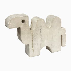 Scultura Cammello in marmo attribuita a Enzo Mari per Fratelli Mannelli, anni '70