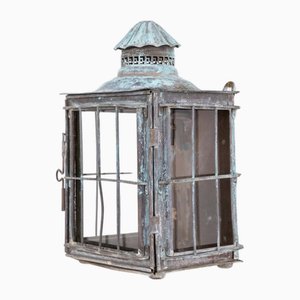19th Century Victorian Copper Wall Lantern