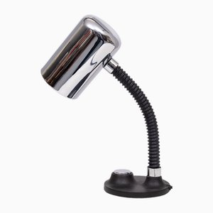 Vintage Chrom Schwanenhals Tischlampe von Hillebrand Lighting, 1970er