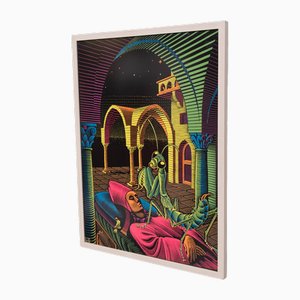 Black Light Poster Dream by M.C. Esher, 1960s