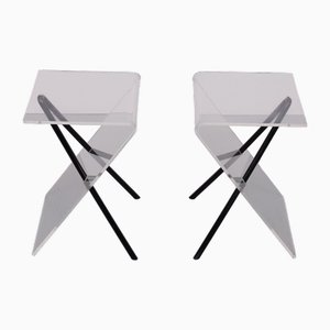 Tavolini vintage di Lui Art Holland, anni '80, set di 2