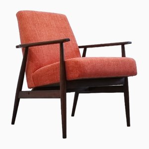 Mid-Century Armchair in Rusty Orange by Henryk Lis, 1967