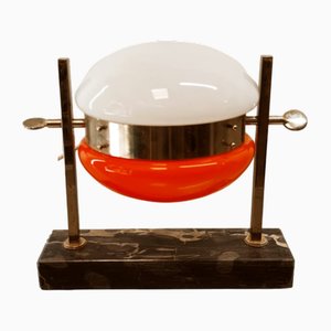 Space Age Tischlampe mit verstellbarem Doppelglas