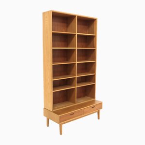 Librería escandinava de roble, Suecia, años 60