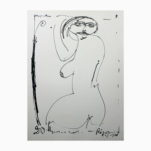 Leszek Rózga, Nude IV, 1988, Ink on Paper