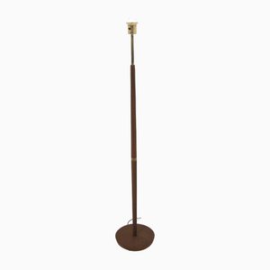 Skandinavische Stehlampe aus Teak & Metall, Schweden, 1950er
