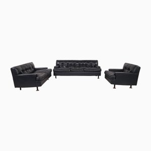 Sofas and Square Model Armchair by Marco Zanuso for Arflex, Italy, 1962, Set of 3