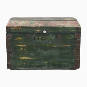 Baule in legno verde