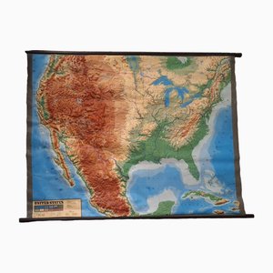 Large Sized Wall Chart, USA, 1980
