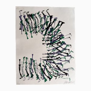 Lithographie Fernandez Arman, Imenoteeth, 1977