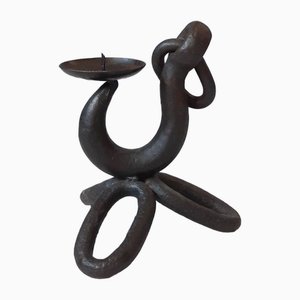 Brutalistischer Vintage Kerzenhalter, 1960er