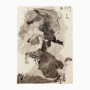 Pablo Picasso, La corrida, 1961, Litografia