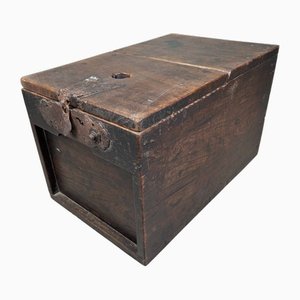 Antique Wooden Zenibako Temple Offering Box, 1890s