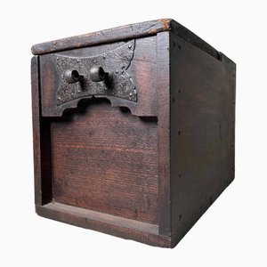 Antique Wooden Zenibako Temple Offering Box, 1890s