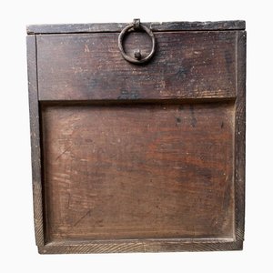 Antique Wooden Zenibako Temple Offering Box, 1890s