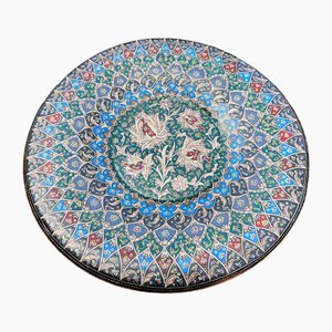 Vassoio vintage in rame intagliato a mano