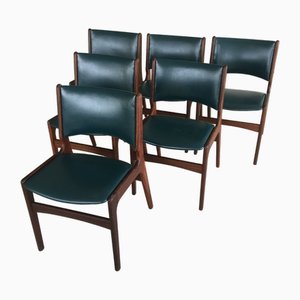 Vintage Danish Teak Dining Chairs by Erik Buch, Customizable Reupholstery, 1960s, Set of 6