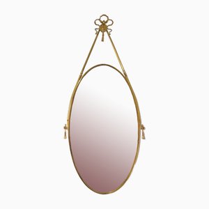 Hollywood Regency Oval Mirror, 1970s