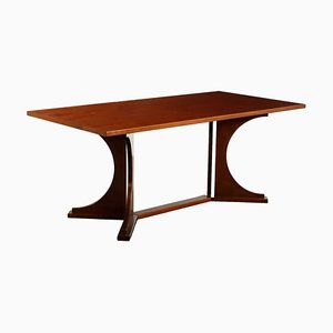 Table Vintage en Noyer et Placage de Bois, Italie, 1960s