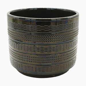 Glazed Terracotta Plant Holder Vasi Treviso, Italy, 1960s
