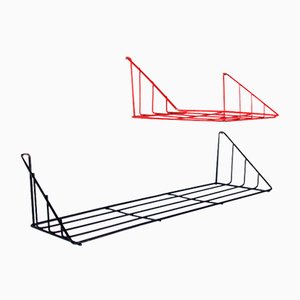 Metal Wall Racks Model Delft by Constant Nieuwenhuys for T Spectrum, 1950s, Set of 2