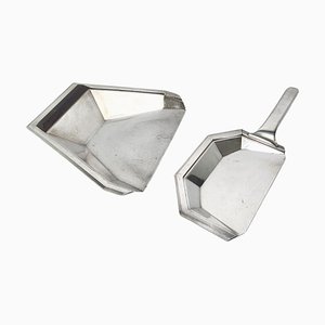 Art Deco Silver-Plated Drawer Tray by B.B, 1930s