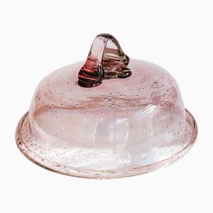 Campana o cupola in vetro a bolle color talpa di Biot