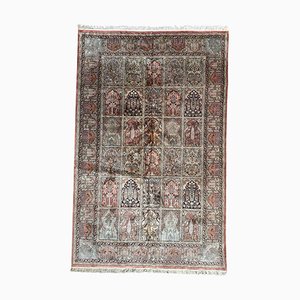 Vintage Silk Kashmir Rug, 1980s