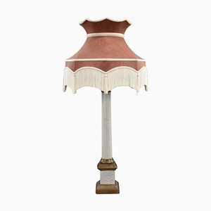Einzelne Tischlampe im Empire-Stil mit Lampenschirm, 1980