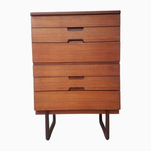 Cajonera Mid-Century de teca Uniflex Q Range