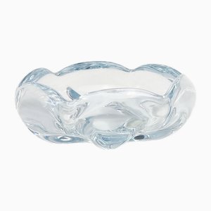 Mid-Century Scandinavian Crystal Glass Bowl by Vicke Lindstrand for Orrefors, 1960s