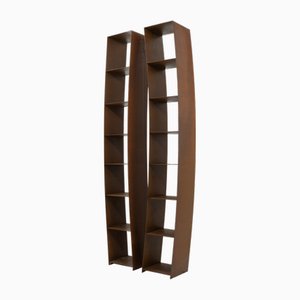 Steel Bookcases by Wolfgang Laubersheimer for Pentagon, 1980s, Set of 2